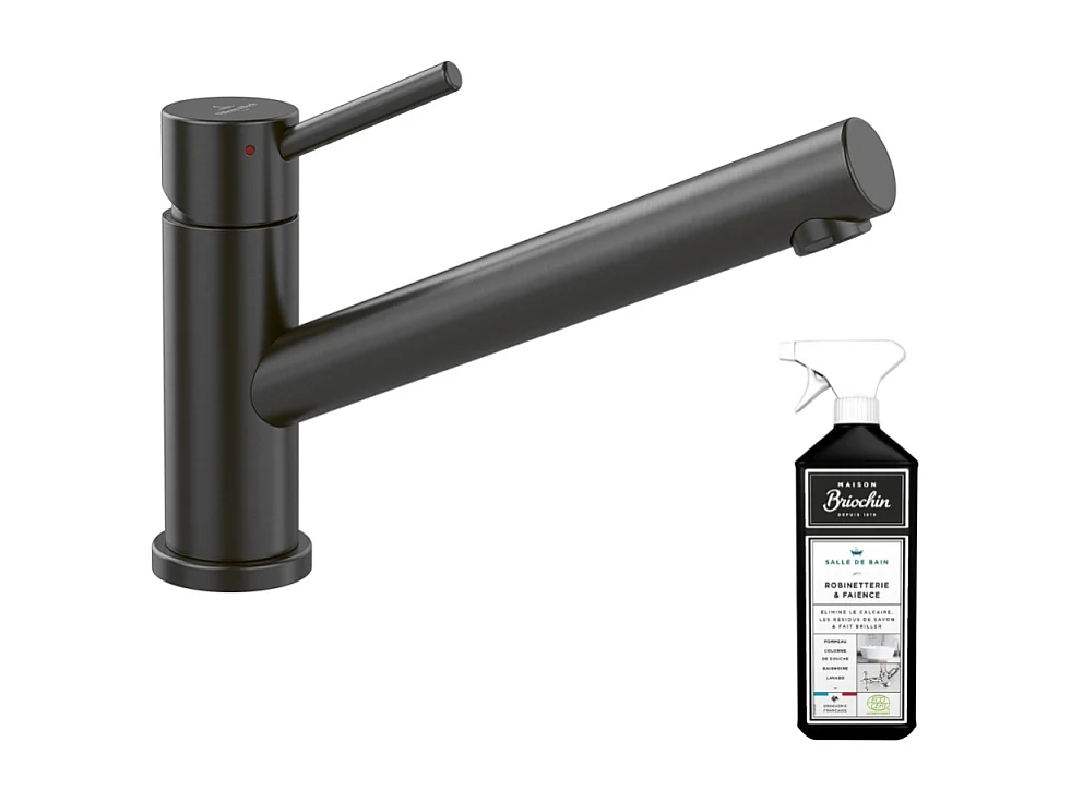 Robinet cuisine rabattable VILLEROY ET BOCH Como window acier massif + nettoyant