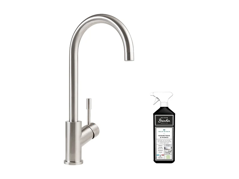 Robinet cuisine VILLEROY ET BOCH Umbrella acier massif + nettoyant