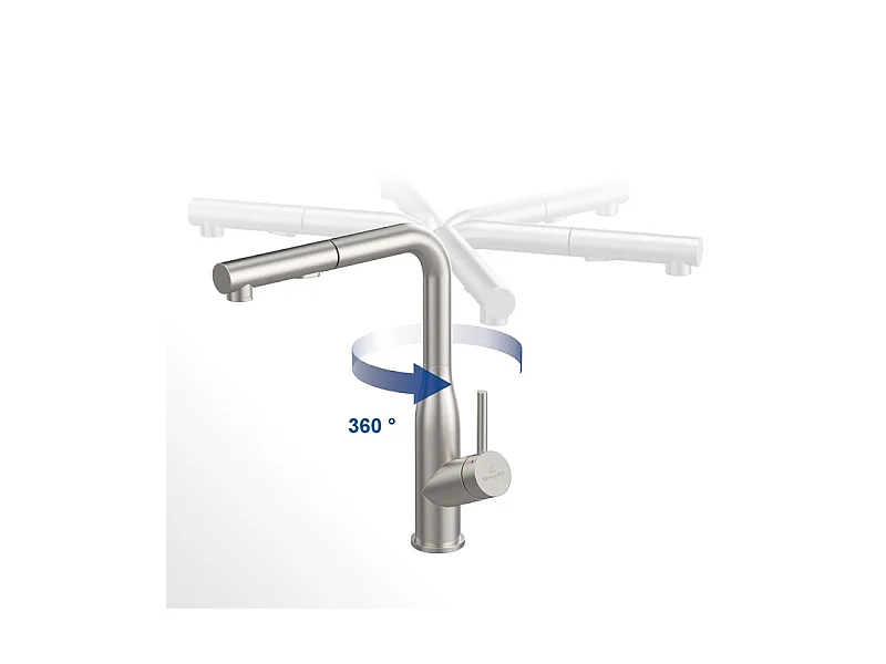 Robinet cuisine VILLEROY ET BOCH Subway Style Shower anthracite