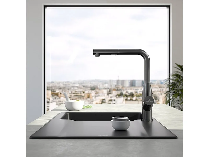 Robinet cuisine VILLEROY ET BOCH Subway Style Shower anthracite