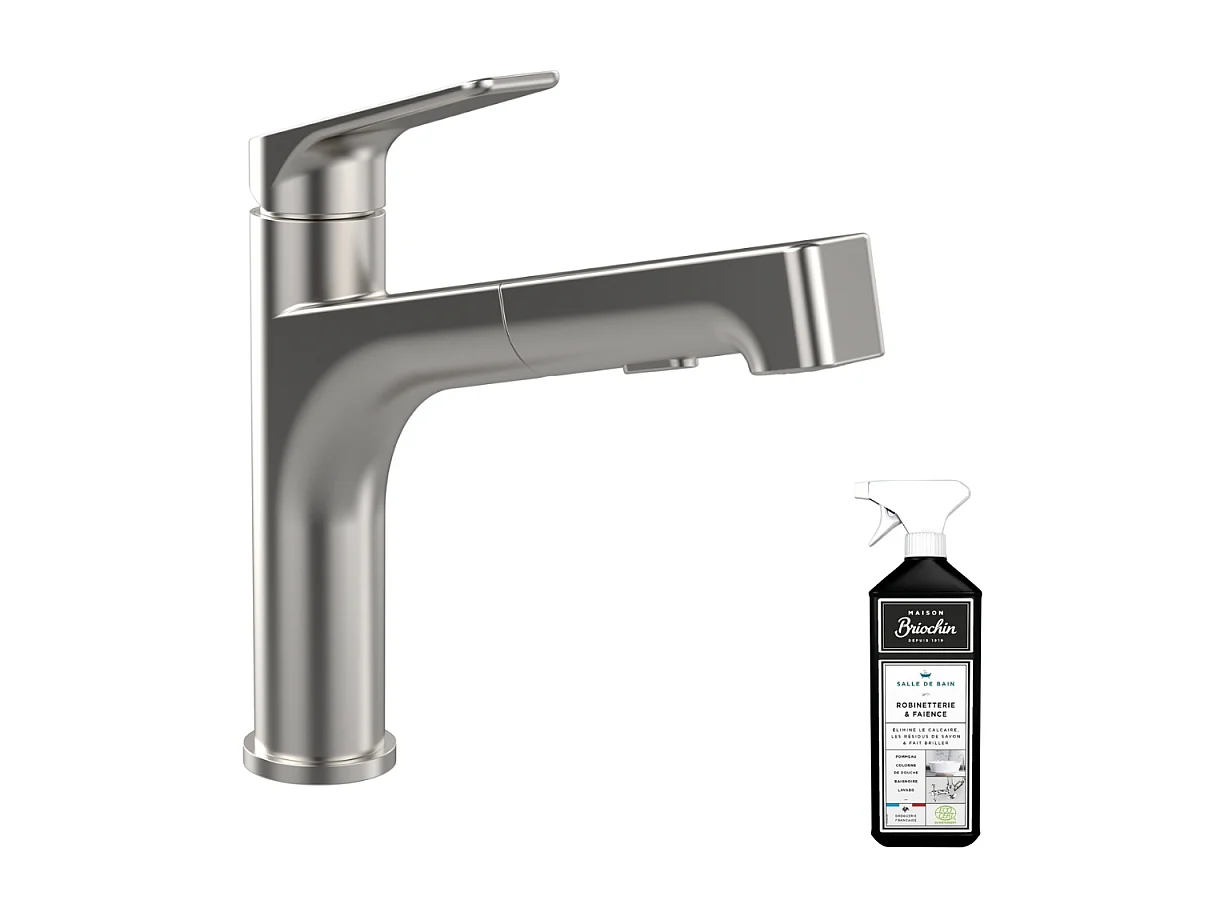 Robinet cuisine VILLEROY ET BOCH Junis Sky Shower + nettoyant