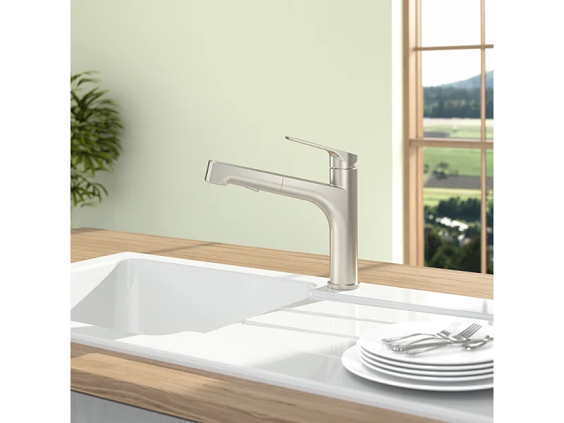 Robinet cuisine VILLEROY ET BOCH Junis Sky Shower + nettoyant
