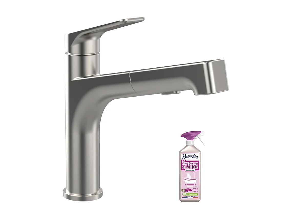 Robinet cuisine VILLEROY ET BOCH Junis Sky Shower + nettoyant