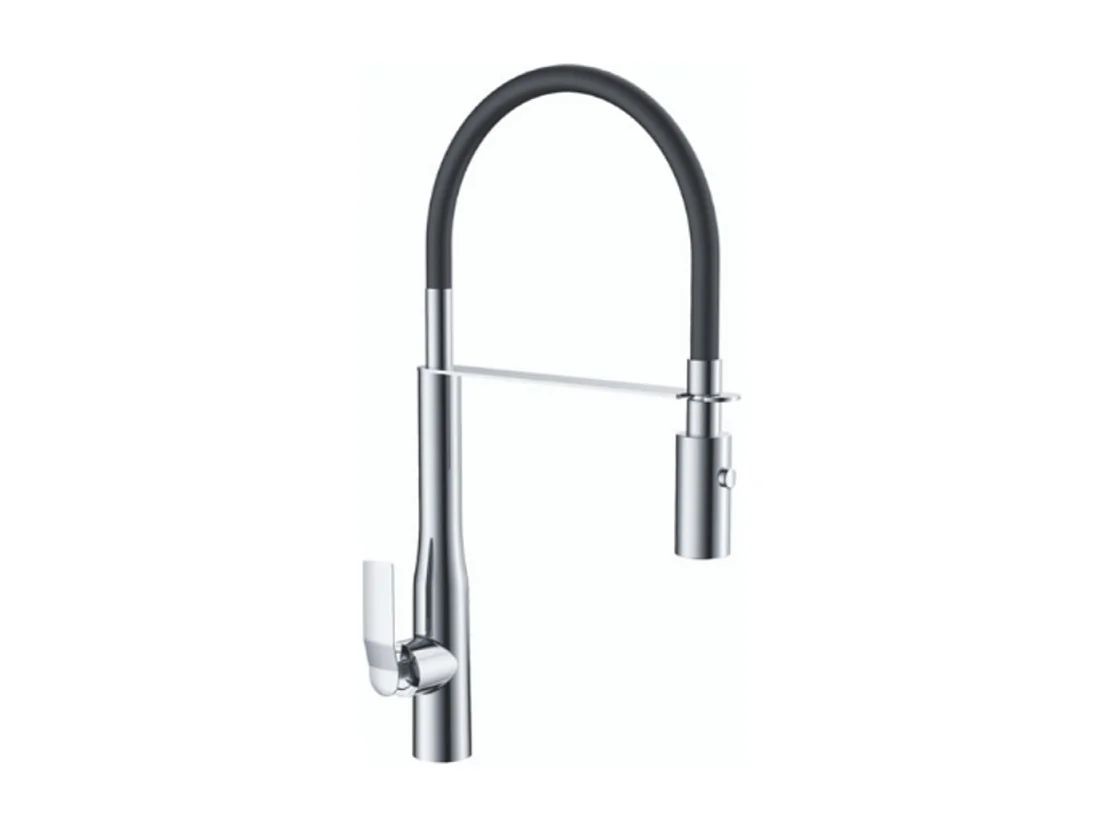 PAINI Mitigeur cuisine Addict Bec haut chrome douchette extractible