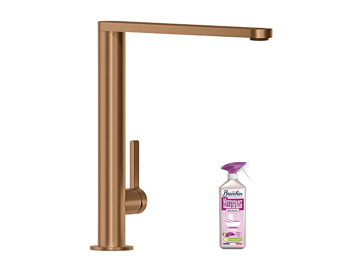 Robinet cuisine VILLEROY ET BOCH Finera bronze + nettoyant