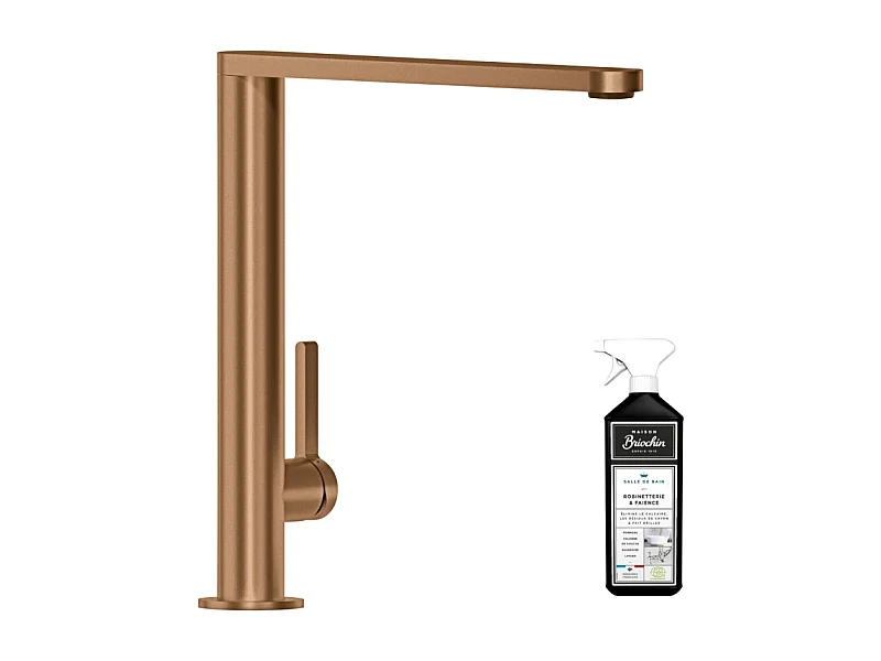 Robinet cuisine VILLEROY ET BOCH Finera bronze + nettoyant