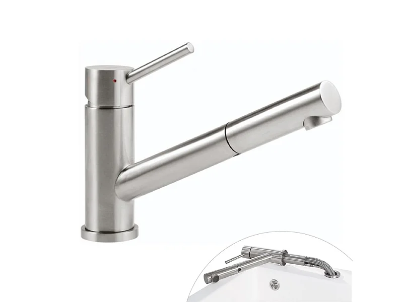 Robinet cuisine rabattable VILLEROY ET BOCH Como Shower window inox