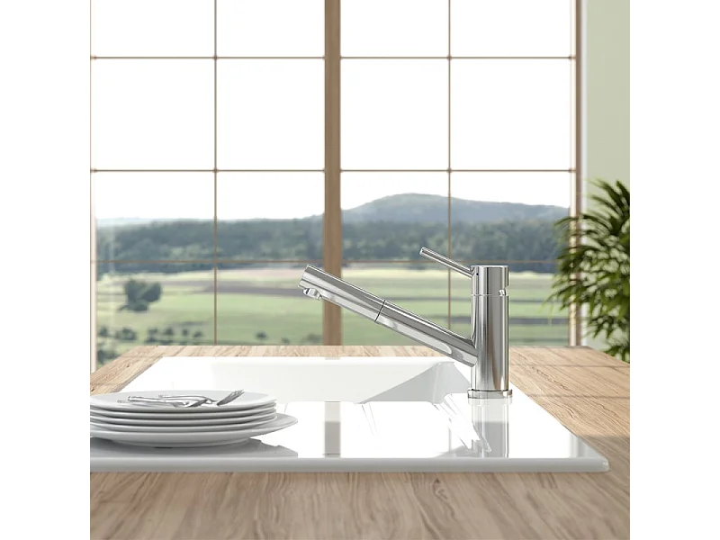 Robinet cuisine rabattable VILLEROY ET BOCH Como Shower window inox