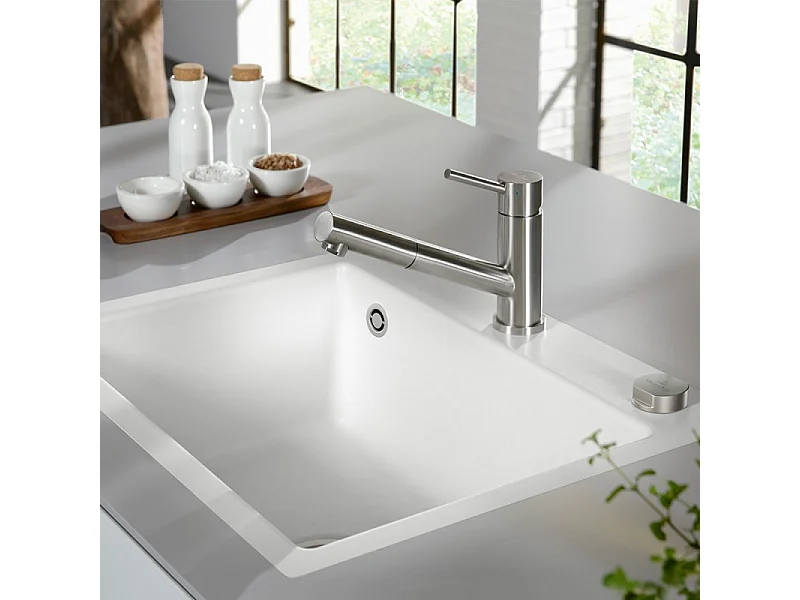 Robinet cuisine rabattable VILLEROY ET BOCH Como Shower window inox