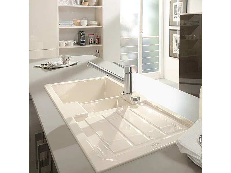 Robinet cuisine rabattable VILLEROY ET BOCH Como Shower window inox