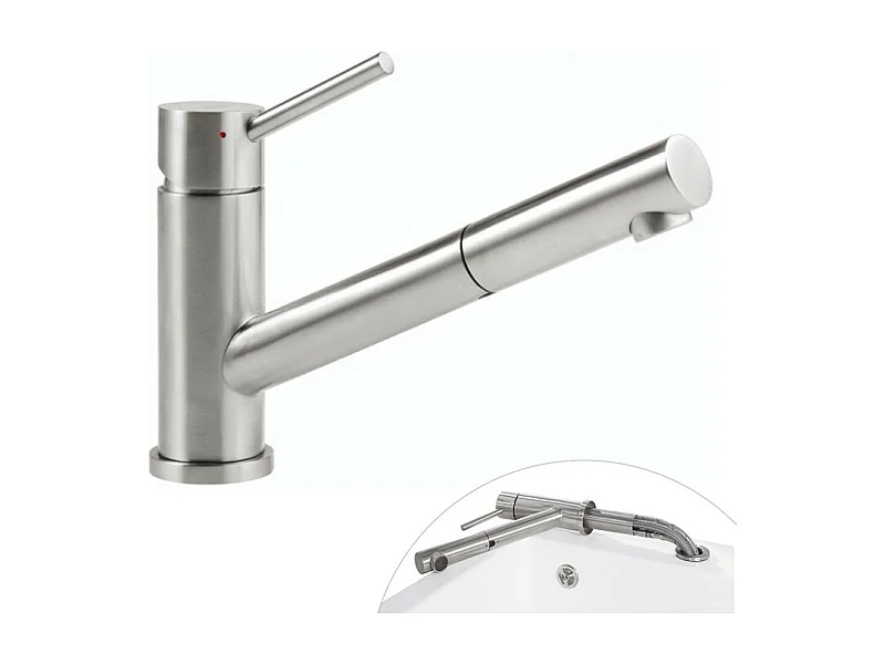 Robinet cuisine rabattable VILLEROY ET BOCH Como Shower window inox