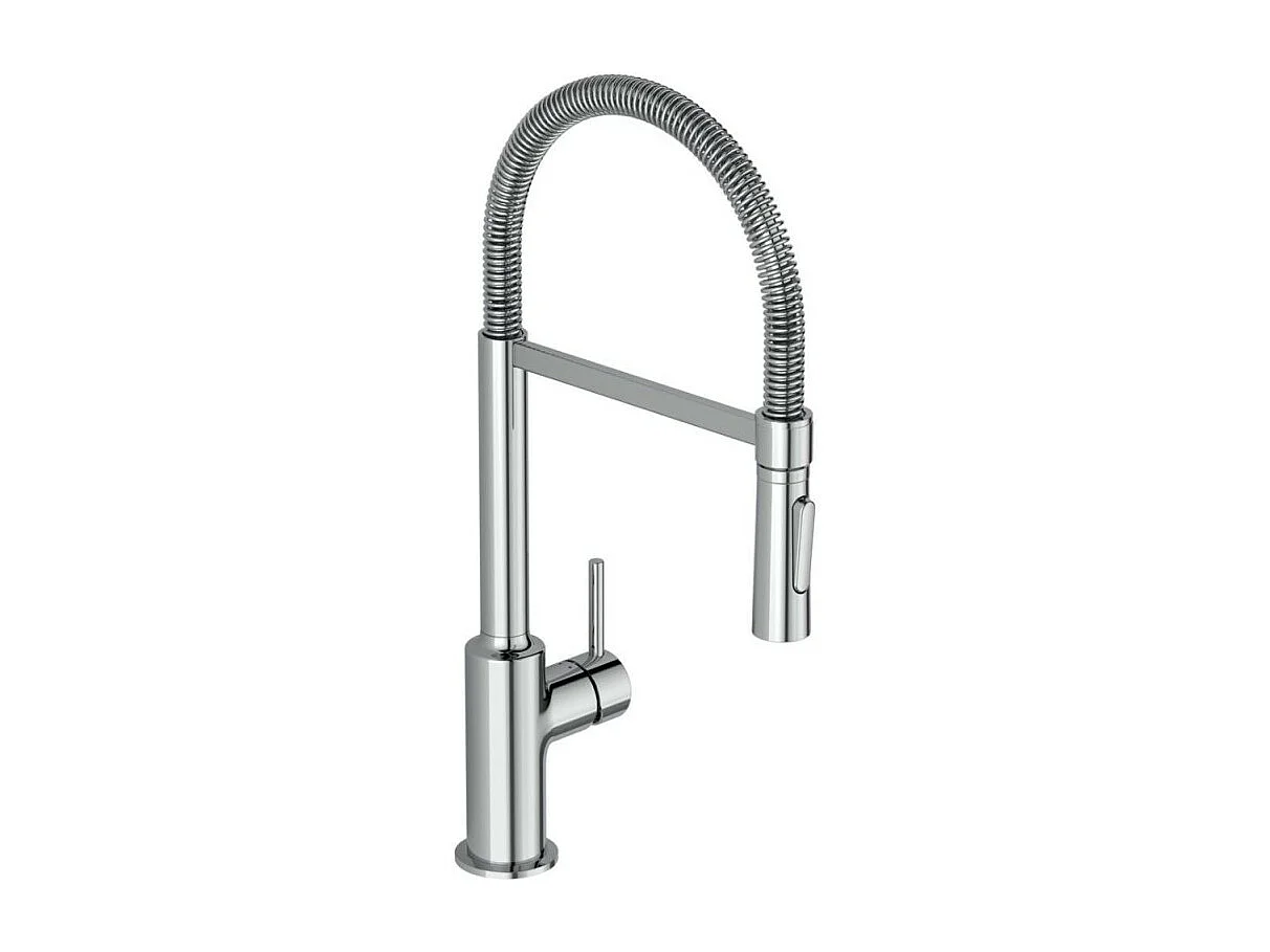 Robinet de cuisine IDEAL STANDARD semi-pro Ceralook chrome + Microfibre