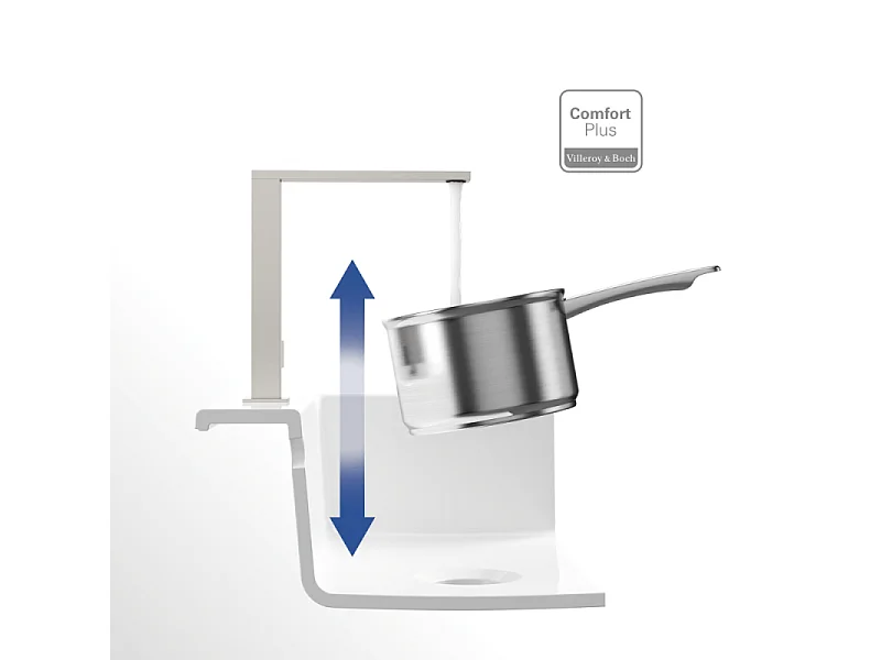 Robinet cuisine Villeroy & Boch Modern Steel anthracite