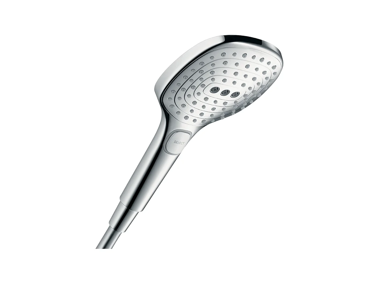 Pommeau de douche HANSGROHE Raindance Select E EcoSmart 120 3 jets chromé