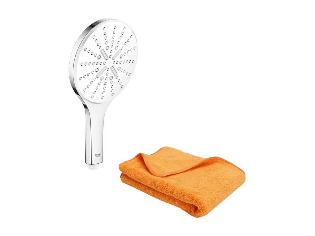 Pommeau de douche GROHE Quickfix Vitalio Smartactive 150 3 jets + microfibre