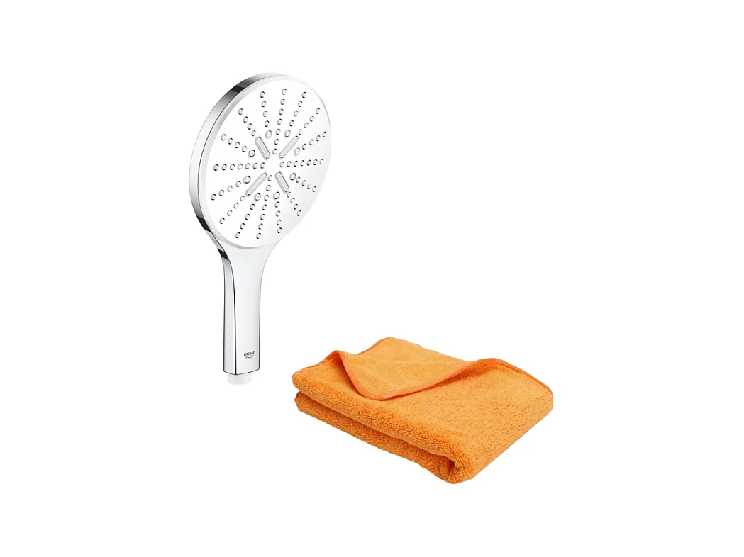 Pommeau de douche GROHE Quickfix Vitalio Smartactive 150 3 jets + microfibre