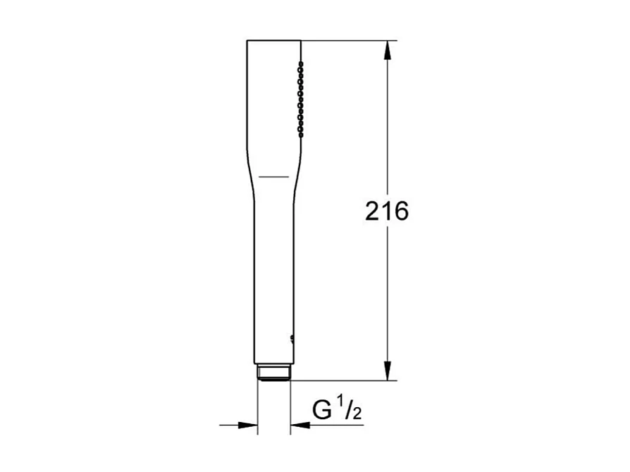 Pommeau de douche GROHE Quickfix Vitalio Get Stick + microfibre