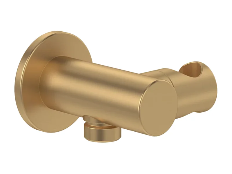 Support mural fixe pour douchette VILLEROY ET BOCH Universal rond Or brossé