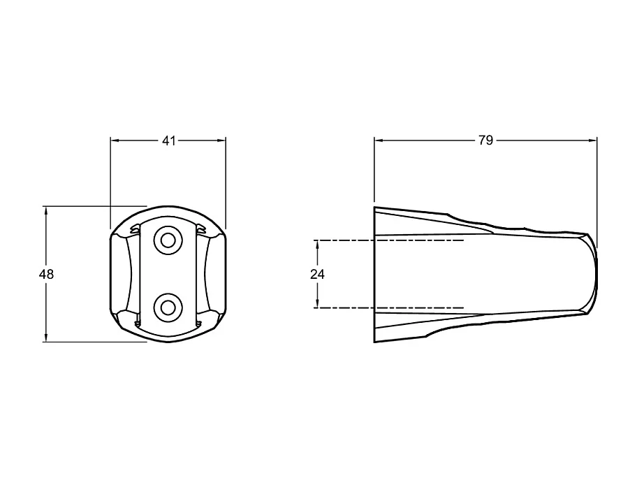 Support pommeau de douche JACOB DELAFON noir mat