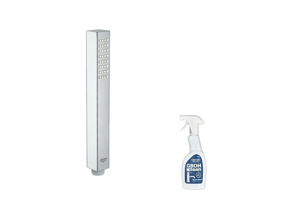 Pommeau de douche GROHE Quickfix Vitalio Joy Cube Stick + nettoyant GrohClean