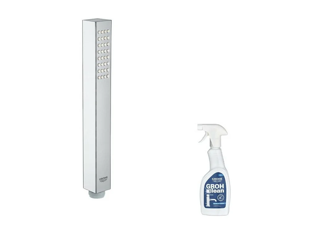Pommeau de douche GROHE Quickfix Vitalio Joy Cube Stick + nettoyant GrohClean