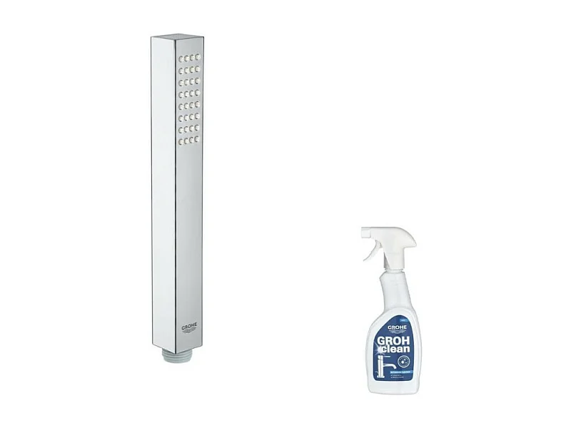 Pommeau de douche GROHE Quickfix Vitalio Joy Cube Stick + nettoyant GrohClean
