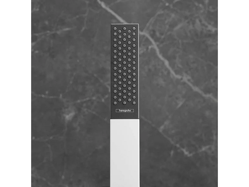 HANSGROHE Douchette à main 100 1jet EcoSmart blanc mat Rainfinity