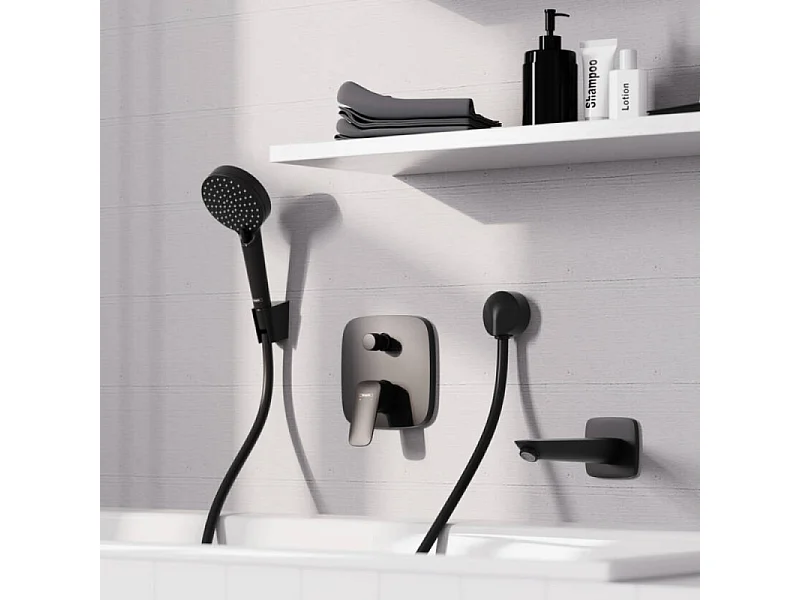 Pommeau de douche HANSGROHE Vernis Blend 100 Vario noir mat