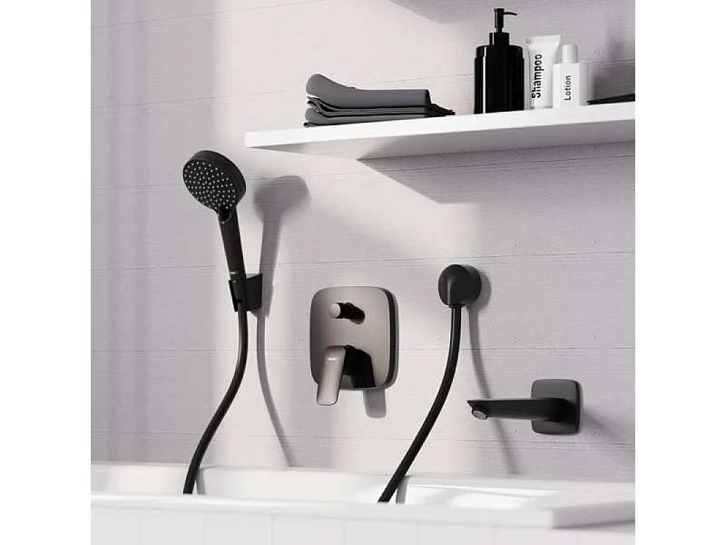 Pommeau de douche HANSGROHE Vernis Blend 100 Vario noir mat