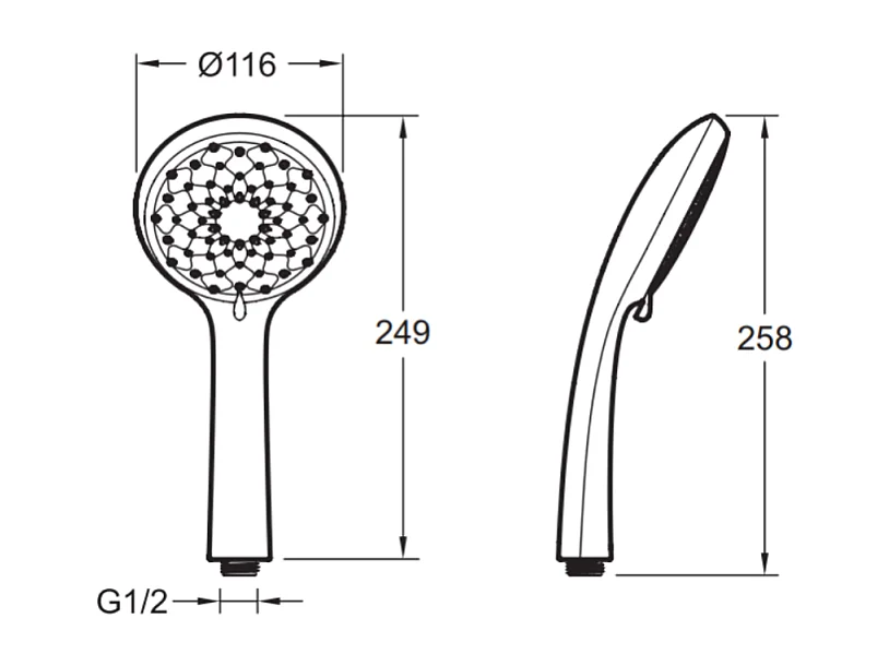 JACOB DELAFON Douchette 3 jets Awaken organic