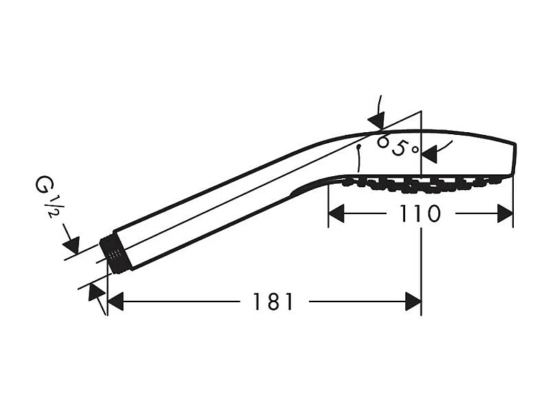 Douchette à main HANSGROHE Croma Select S blanc / chromé