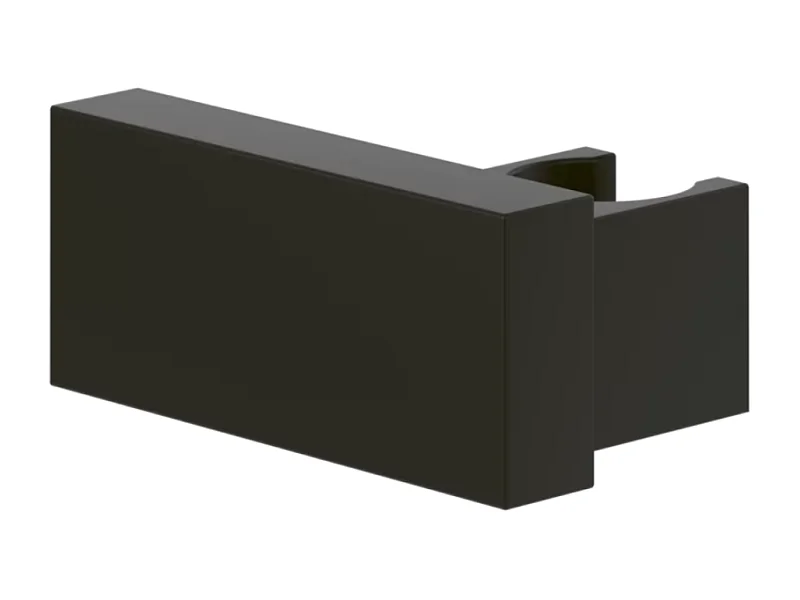 Support mural fixe pour douchette VILLEROY ET BOCH Universal rectangle Noir mat