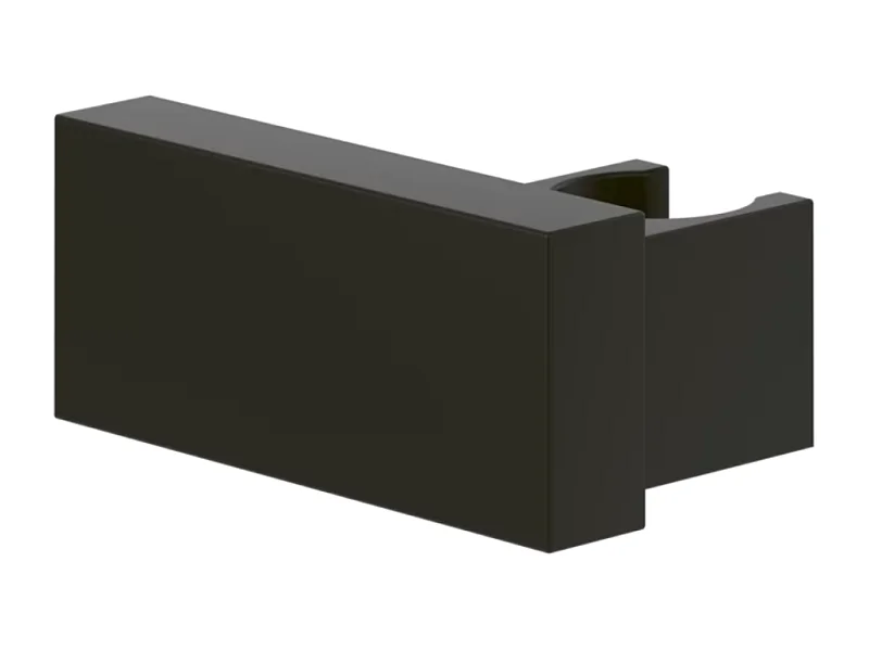 Support mural fixe pour douchette VILLEROY ET BOCH Universal rectangle Noir mat