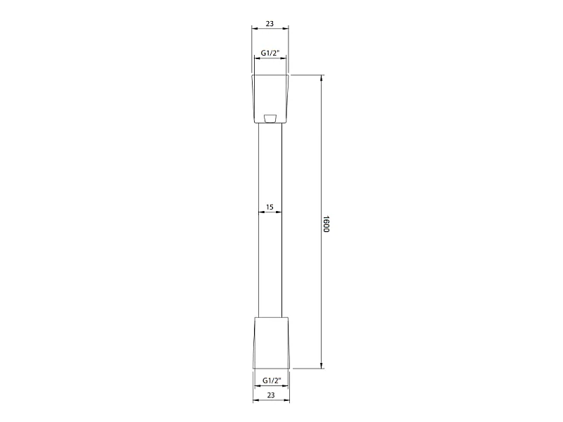 VILLEROY ET BOCH Universal Showers flexo de ducha 160 cm Cromo
