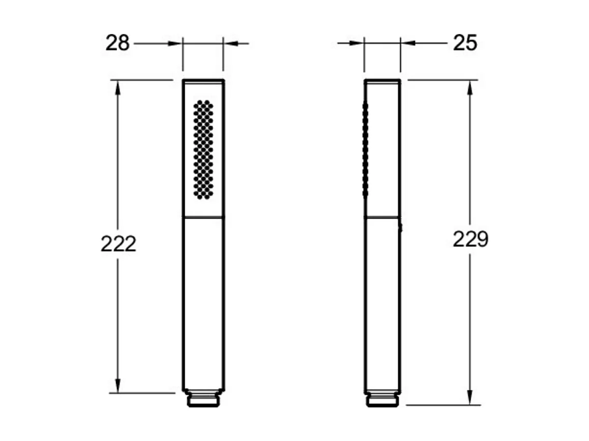 JACOB DELAFON Douchette 2 jets Shift Ellipse noir et chrome