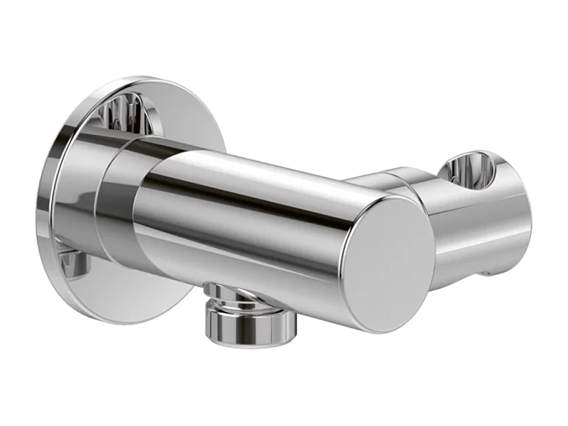 Support mural pour douchette avec raccordement VILLEROY ET BOCH Universal rond Chrome