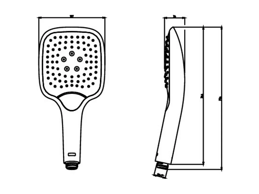Pommeau de douche JACOB DELAFON Emma chrome