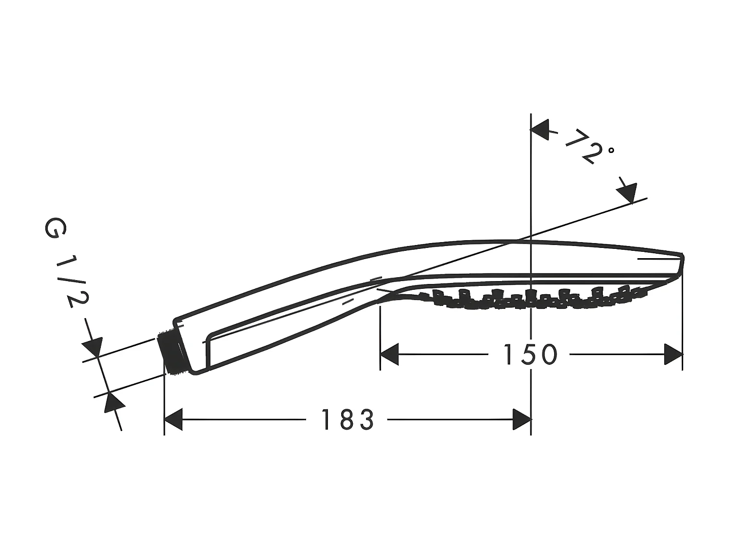 HANSGROHE Raindance Select S 150 Teleducha de 3 chorros Cromo