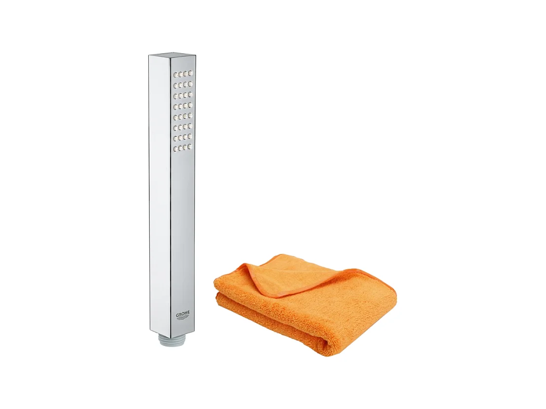 Pommeau de douche GROHE Quickfix Vitalio Joy Cube Stick + microfibre