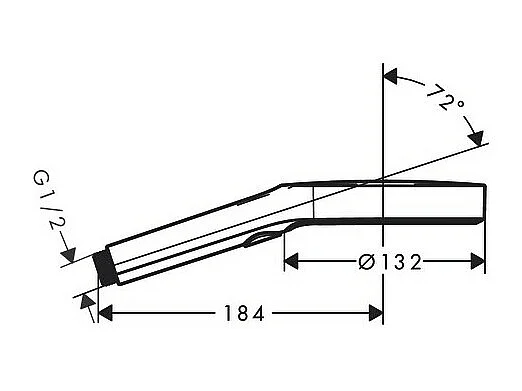 HANSGROHE Teleducha 130 3jet cromo Rainfinity