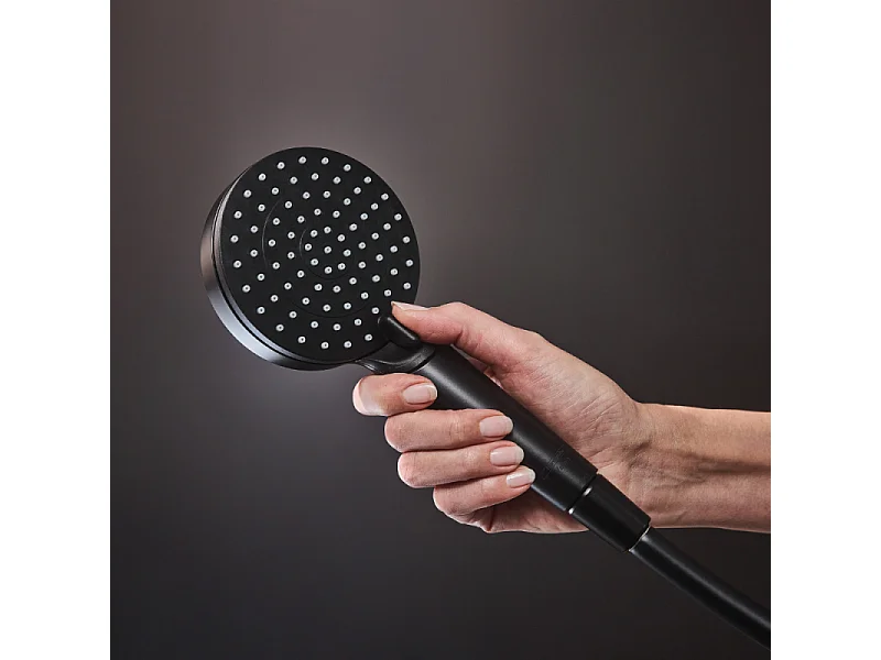 HANSGROHE Douchette à main 100 Vario EcoSmart 9 l/min noir mat Vernis Blend