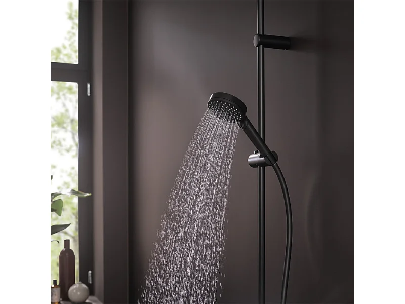 HANSGROHE Teleducha 100 Vario EcoSmart 9 l/min negro mate Mezcla de barniz