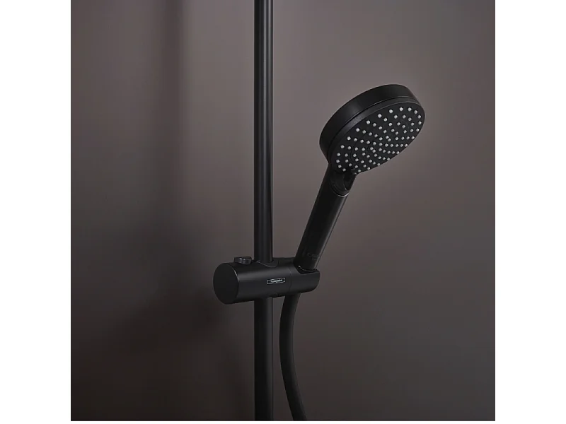 HANSGROHE Teleducha 100 Vario EcoSmart 9 l/min negro mate Mezcla de barniz