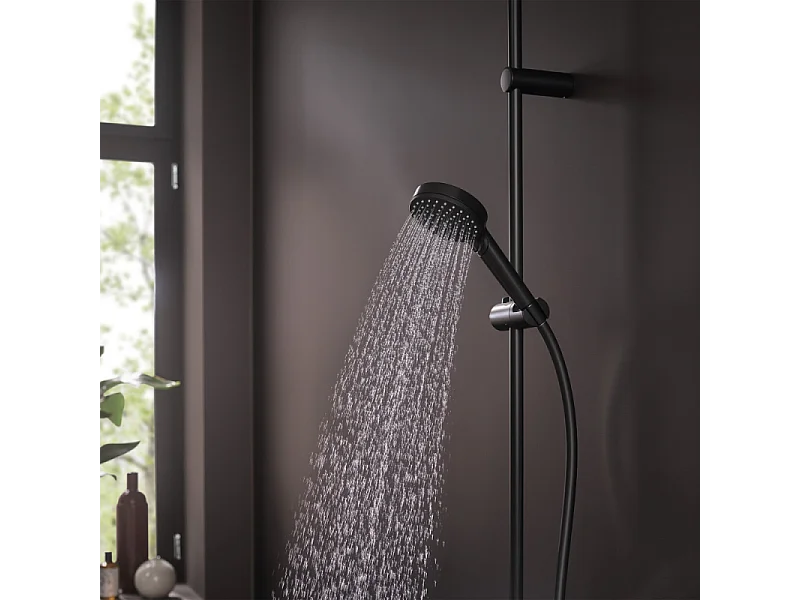 HANSGROHE Teleducha 100 Vario EcoSmart 9 l/min negro mate Mezcla de barniz