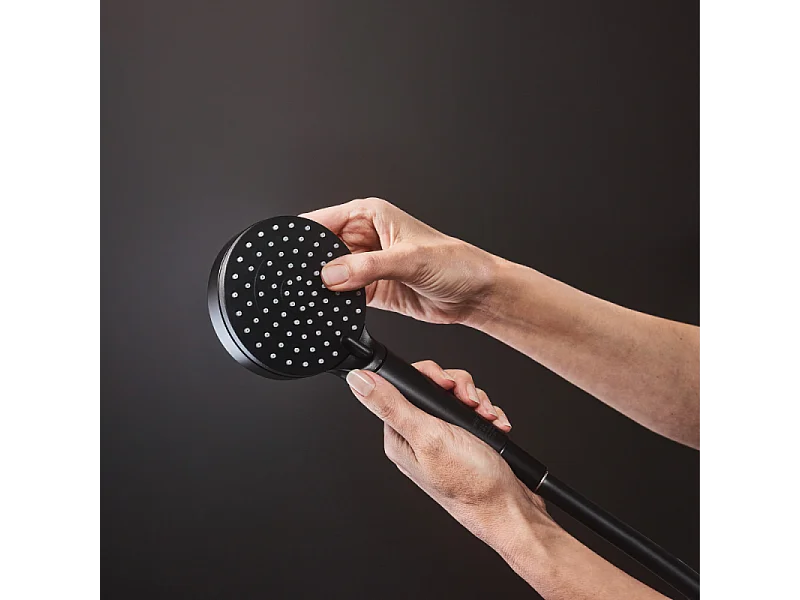 HANSGROHE Teleducha 100 Vario EcoSmart 9 l/min negro mate Mezcla de barniz