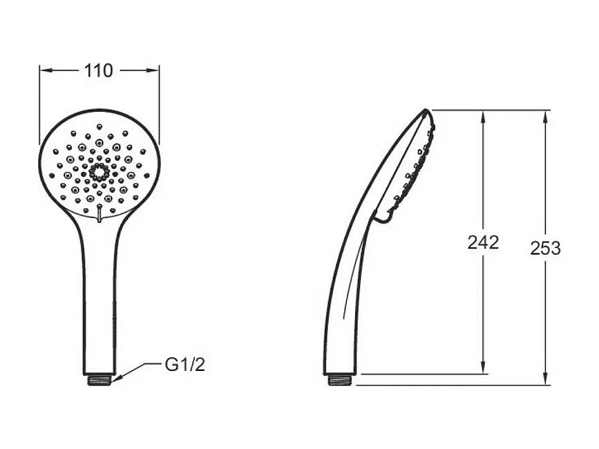 JACOB DELAFON Douchette 3 jets Amelie