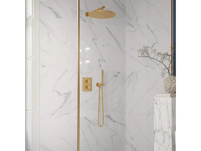 Douchette à main VILLEROY ET BOCH Verve Showers Stick Or brossé