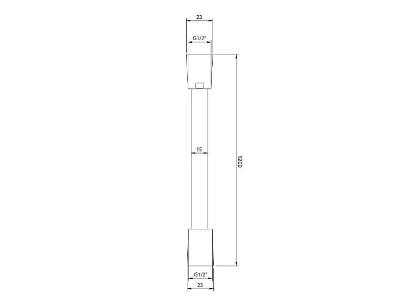 Flexo de ducha VILLEROY ET BOCH Universal Duchas 120 cm Oro cepillado