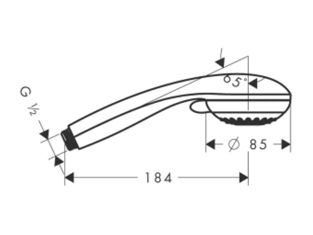 HANSGROHE Douchette 3 jets Crometta 85 Multi Chromé