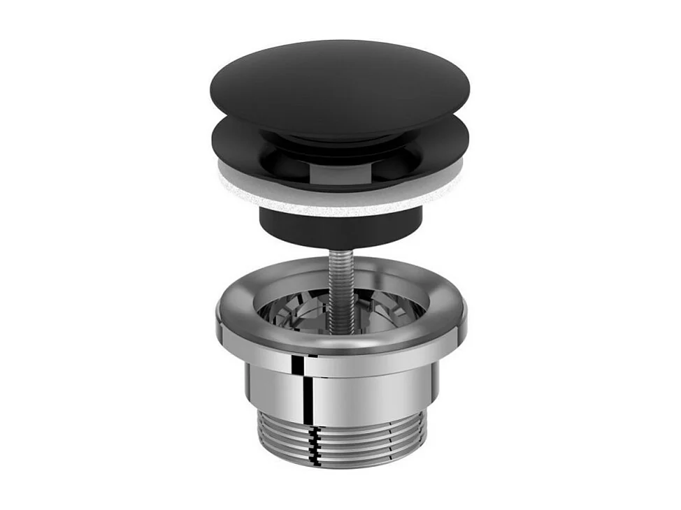 JACOB DELAFON Bonde de vidage click Noir mat